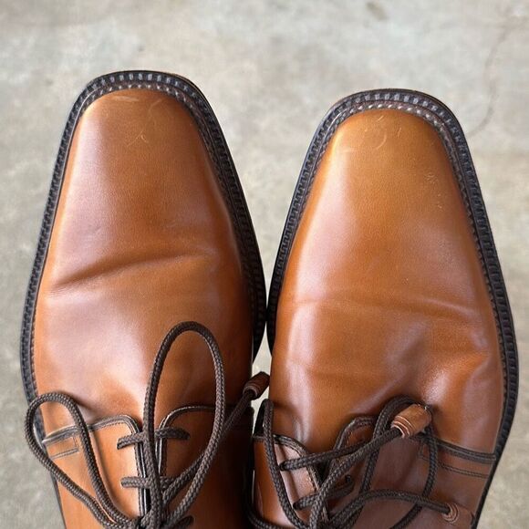 Peter Huber Dress Shoes Brown Leather Men’s Size 9.5 main image 2
